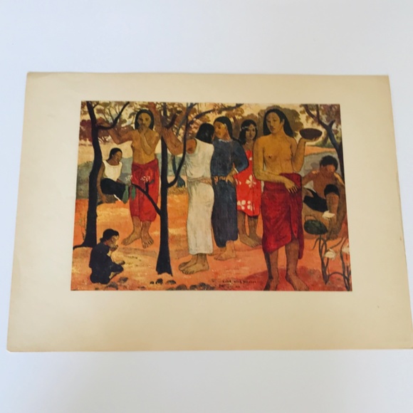 Nava Nava Mahana (Sun Magic) by Paul Gaugin Color Plate Albert Skira Collection - Picture 2 of 7